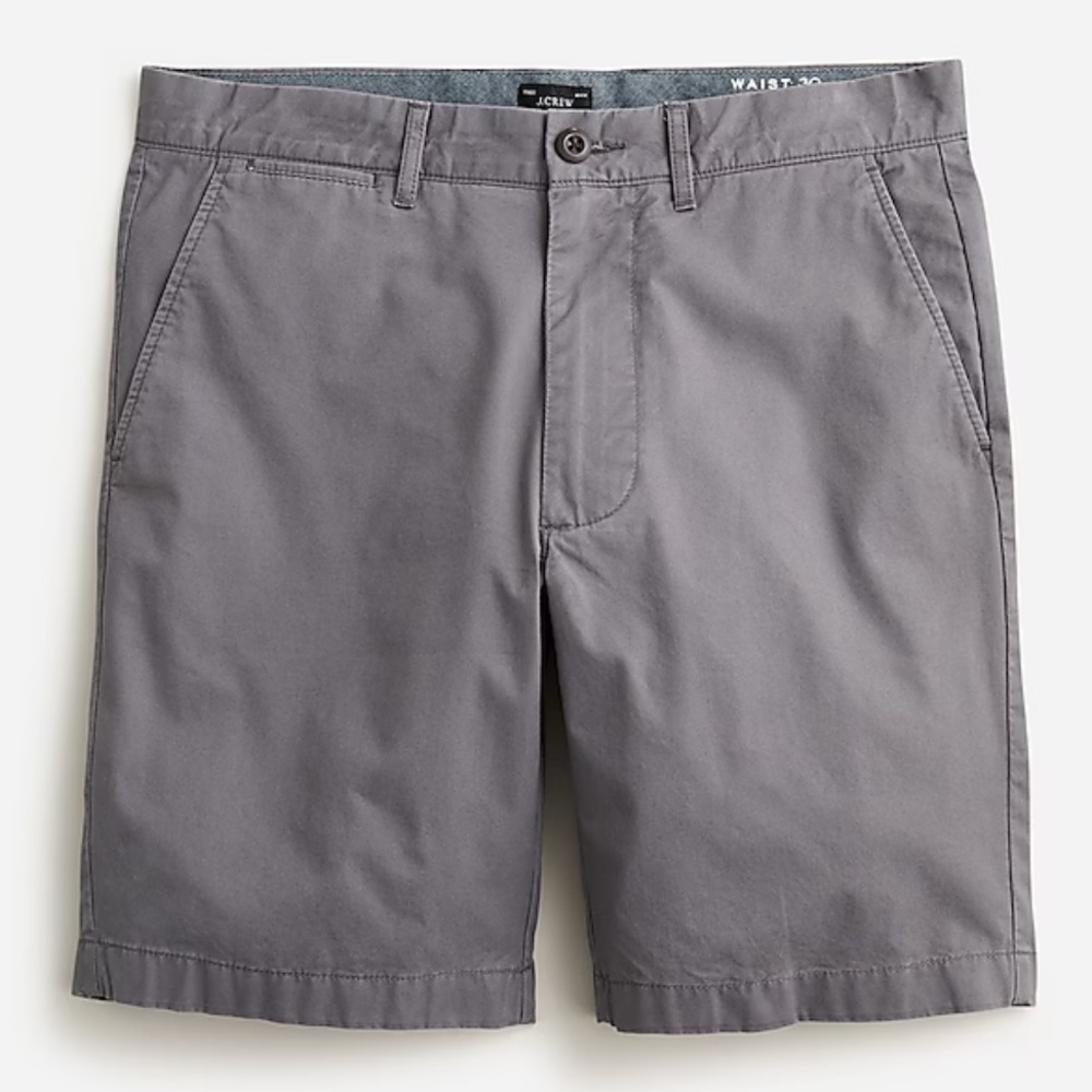 J. Crew Stretch Chino Shorts 9"- Grey (Gray) - Perfect condition